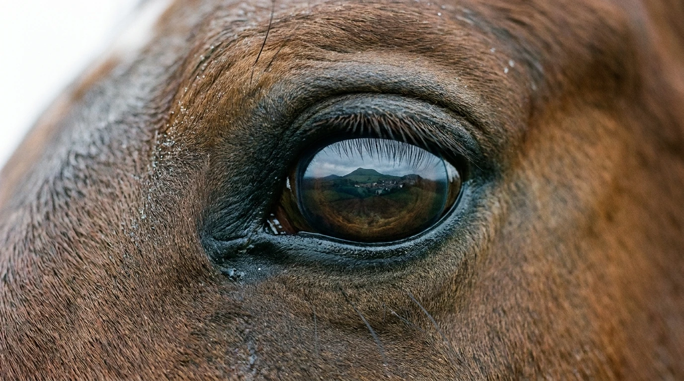Un regard de cheval au CENTRE EQUESTRE DE MONTCELET, Saint-Gervazy