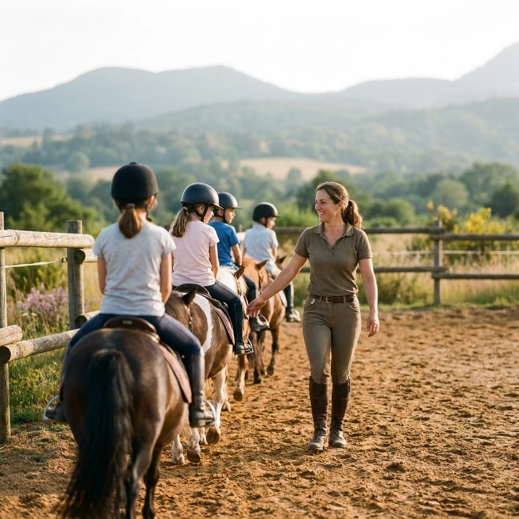 Cours de poney à Saint-Gervazy, Puy-de-Dôme